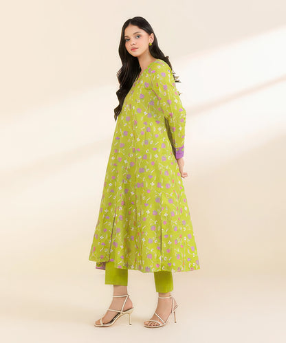 3 Piece - Printed Light Khaddar Suit