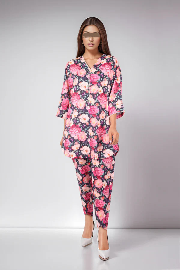 Unstitched Printed Lawn 2 Piece (Shirt/Trouser)