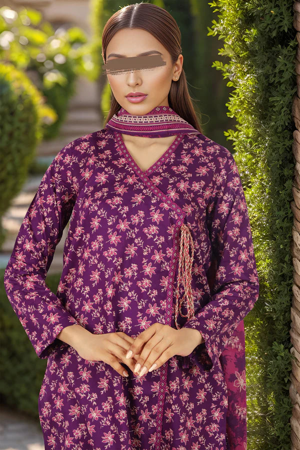 Unstitched Printed Lawn 3 Piece