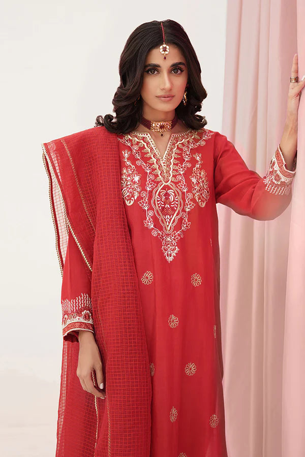 Embroidered Shirt Shalwar Dupatta - 0358