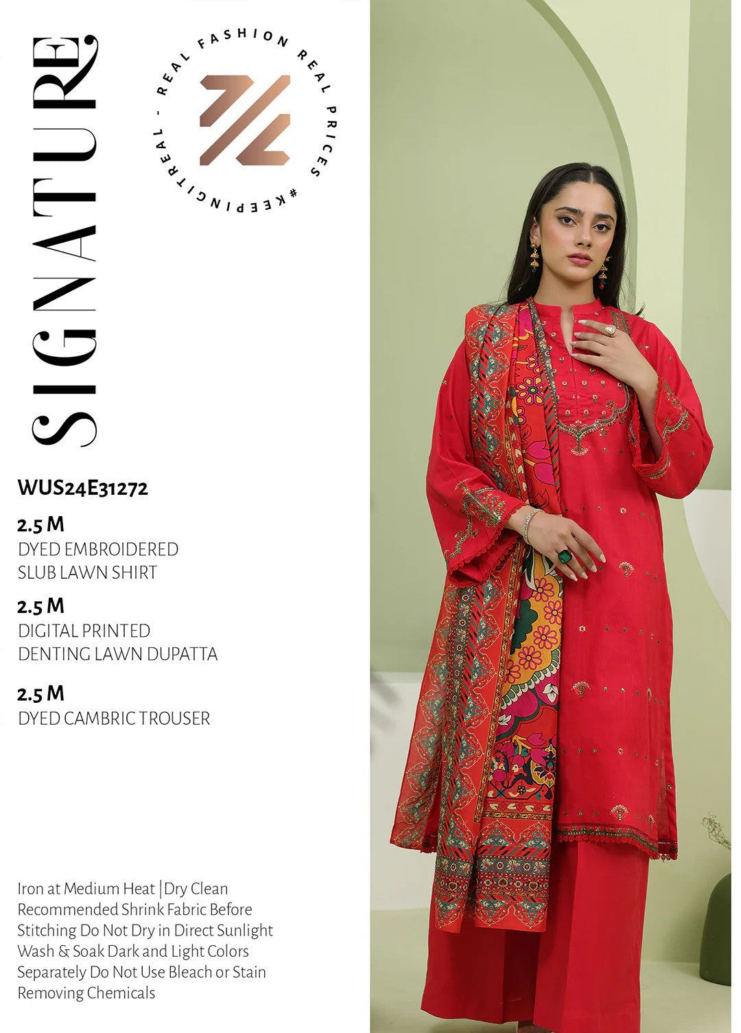 Embroidered Shirt Shalwar Dupatta - 1272