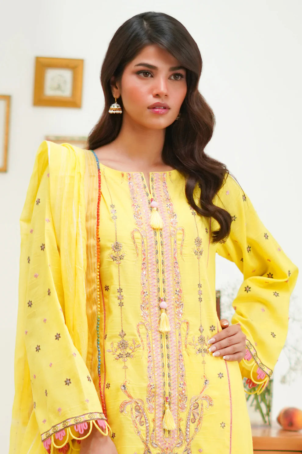 Embroidered Shirt Shalwar Dupatta - 1285